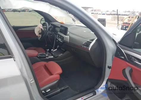 2022 BMW X3 xDrive30I z USA, uszkodzony, nr VIN 5UX53DP07N9L19293